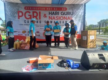 PGRI Sawangan Gelar Puncak HUT ke-80 di Alun-Alun